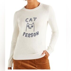 Boden ‘Cat Person’ Crewneck Sweater